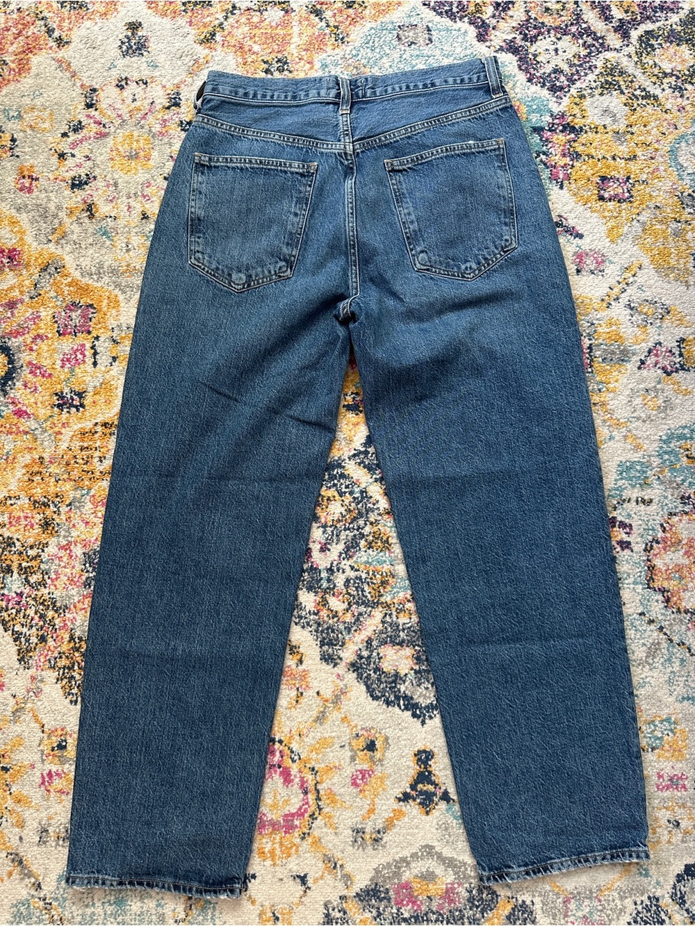 AGOLDE Criss Cross High Rise Straight Leg Denim Jeans Size 28 - Picture 3 of 10